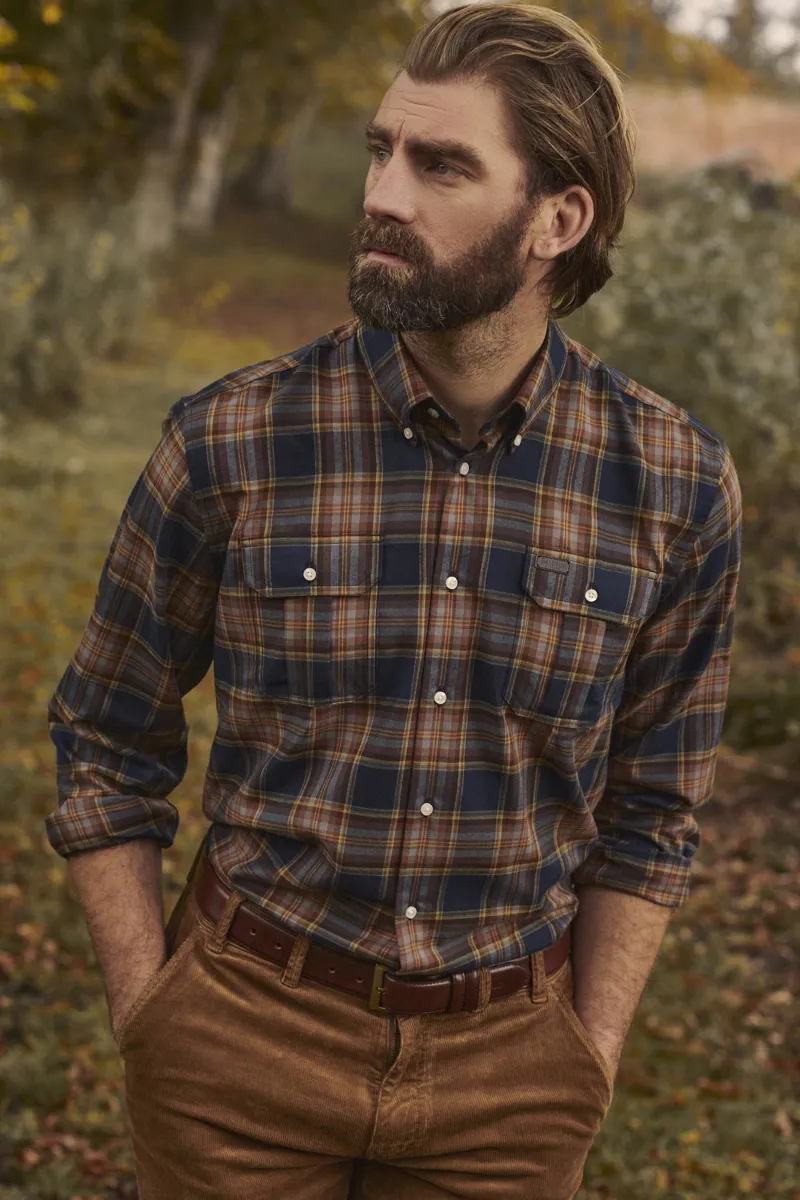 Barbour Henderson Thermo Weave Shirt Olive-2